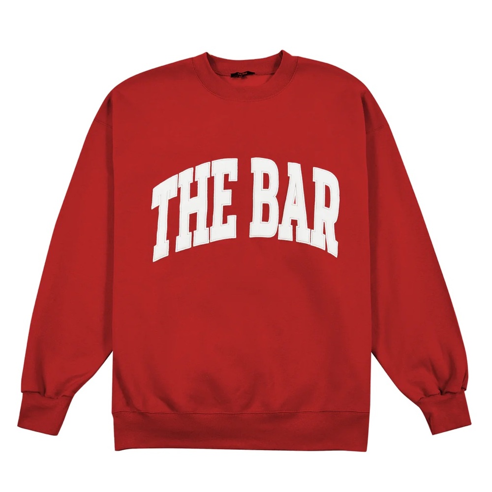 THE BAR sweatshirt in Red 🧣✨